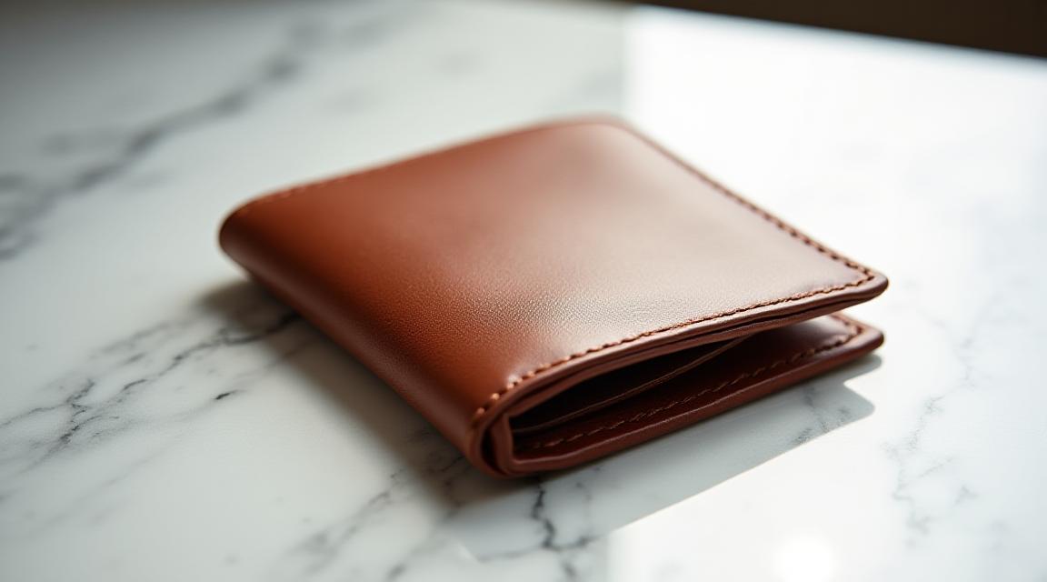 Portafoglio in pelle premium Oro Fuso